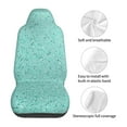 thumbnail image 5 of Xecao Teal Turquoise Glitter Print Car Seat Cover in That Fits Most Cars, Vans, SUVs, and Trucks., 5 of 7