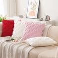 thumbnail image 4 of Funda de cojín con diseño de corazón de amor, funda de almohada de felpa con cremallera oculta para sofá, dormitorio, sala de estar y decoración., 4 of 8