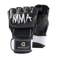 thumbnail image 1 of Guardurnaity Guantes de entrenamiento de boxeo de PU ergonómicos para un rendimiento óptimo guantes de boxeo de medio dedo ajustables guantes y mitones Adolescente -4oz Negro, 1 of 6