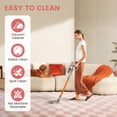 thumbnail image 2 of CozyDesg Shag Area Rugs,5'x8' Soft Fluffy Floor Rugs Checkered Carpet，Washable Area Rugs for Living Room Bedroom Decor,Pink & White, 2 of 7