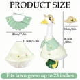 thumbnail image 4 of OugPiStiyk Porch Goose Outfits,Goose Clothes for 23 Inch High Cement Plastic Lawn Goose Statue Clothing, Spring Suit for Lawn Goose Statue Clothes, Suitable for Party Yard Outdoor, 4 of 8