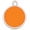 Orange, variant on Delight Jewelry Silver-tone Small Red Enamel Disc - Large Goldtone Crystal Initial - A - Charm Necklace, 17.5" 2"