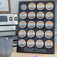 thumbnail image 2 of AuldHome Design Contemporary Coffee Pod Stand (Black); Enamelware Coffee Pod Holder, K-Cup Compatible, 2 of 9