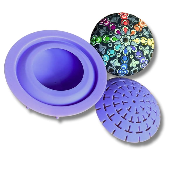 Molde para hacer piedras con plantilla de domo Happy Dotting #2