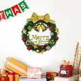 thumbnail image 5 of hengsof Christmas Wreaths, Christmas Wreath with Large Red Bow Ornaments for Front Door Gate Wall Xmas Party Decorations, 5 of 7