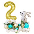 thumbnail image 2 of Washranp 33Pcs Easter Cartoon Rabbit Balloon,No Odor 40inch Number Balloons Party Supplies Decoration, 2 of 2