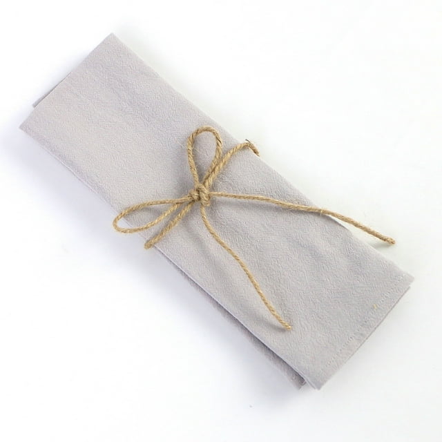 Xiao Hua Servilletas de tela, paquete de 4, 40 x 40 cm, servilletas de algodón gris para la mesa, lavables, reutilizables (no incluye cuerda de algodón).