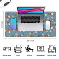 thumbnail image 5 of Long Mouse Pads for Desk,Pioneer Flower Floral Print Pattern Desk Mats on Top Of Desks, Desk Mouse Pad Extra Large with 3mm Non-Slip Base and Stitched Edge for Gaming,Office,Work,Home 31.5"x15.7", 5 of 6