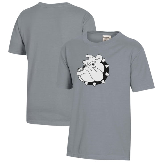 Youth  Gray University of Redlands Bulldogs Logo Comfort Wash T-Shirt