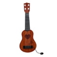 thumbnail image 1 of Juguete de guitarra ukelele para niños ajustables instrumento musical para niños Marrón Zulema ukelele para niños, 1 of 8