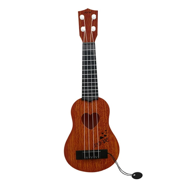 Juguete de guitarra ukelele para niños ajustables instrumento musical para niños Marrón Zulema ukelele para niños