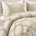 thumbnail image 6 of Lush Decor Avon Queen Comforter Set, Shabby Chic Textured Ruffle Detail, Dry Clean Only, 6 of 11