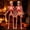 Red, variant on 36" Full Body Skeleton Decoration,Halloween Posable Skeleton with Lights, 2Pack Gothic Skeletons Decor for Outdoor Indoor Yard Patio Haunted House,Light Up Spooky Party Decor