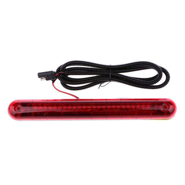 Rojo 24 LED 12V DC Coche Montaje Alto Tercera Tercera Parada De Cola Ligera Camión Remolque Identificación ID Barra Impermeable Cola luz trasera de parada vintage