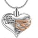 thumbnail image 1 of Collar de urna de cenizas conmemorativas Yuxing con medallón de dos tonos de acero inoxidable para mujeres y hombres, 1 of 4