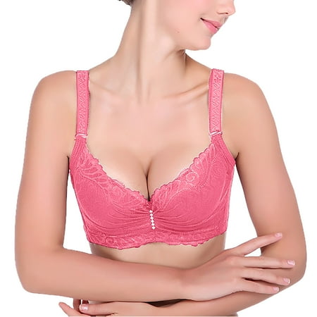 

Yuelianxi Women s Four- Steel Ring Bamboo Charcoal Thin Bra Fashion Underwear
