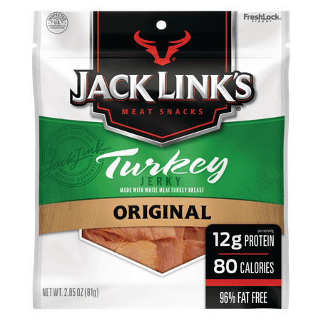 Jack Link's Turkey Jerky, Original, 2.85oz (Best Way To Cook Turkey Sausage Links)
