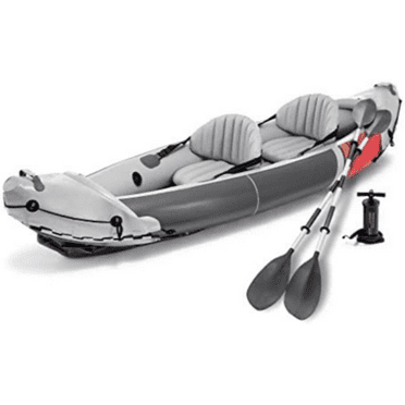 2-Person Inflatable Kayak Set, Dakota K2 with 86in Oars and Pump