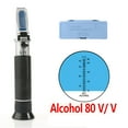 thumbnail image 2 of Portable Handheld ATC Alcohol Refractometer Liquor Volume Percent Tester with 0-80% Measuring Range, 2 of 9