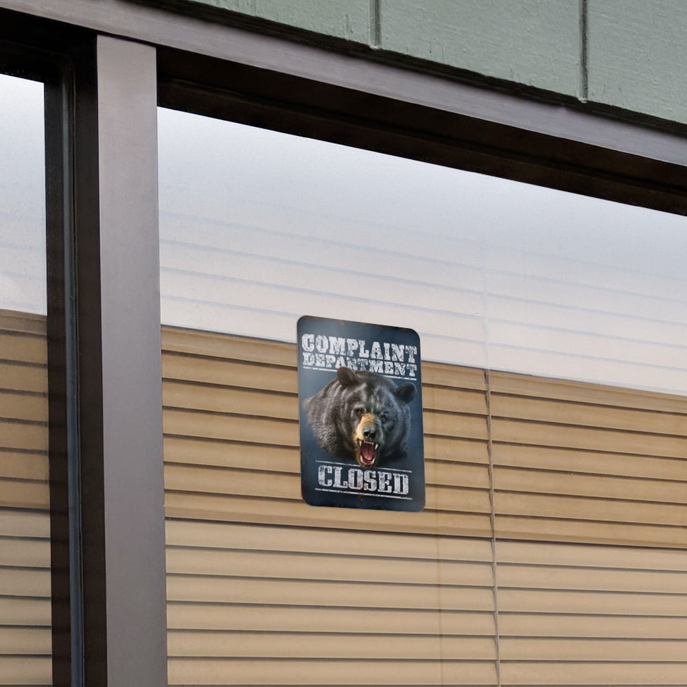 Complaint Department Closed Bear Home Business Office Sign 