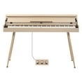 thumbnail image 2 of 88 Key Full Weighted Keyboard Piano Electric Keyboard Piano, Digital Piano with Professional 3 Pedal, 2 Stereo Speakers, USB-MIDI Connectivity and Unique Clamshell Design (Natiual, GDP-206), 2 of 10