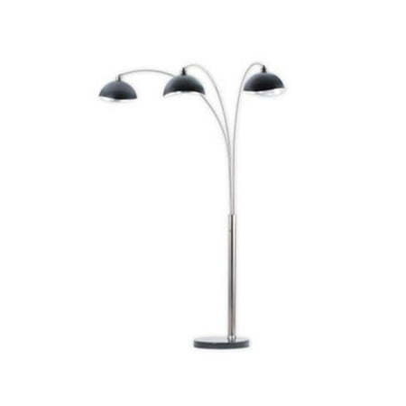 Nova Of California 2311017an Luna Bella Three Light Arc Lamp Nickel Black Nova Of California 2311017an Luna Bella Three Light Arc Lamp Nickel Black