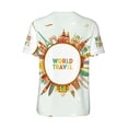 thumbnail image 3 of Balery World Travel3 Baseball Jersey for Men Casual Button Down Shirts Short Sleeve Active Team Sports Uniform-3X-Large, 3 of 9