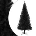 thumbnail image 1 of vidaXL Artificial Christmas Tree with Stand Black 180 cm PVC, 1 of 4