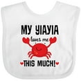 thumbnail image 3 of Inktastic My Yiayia Loves Me Grandson Boys or Girls Baby Bib, 3 of 4