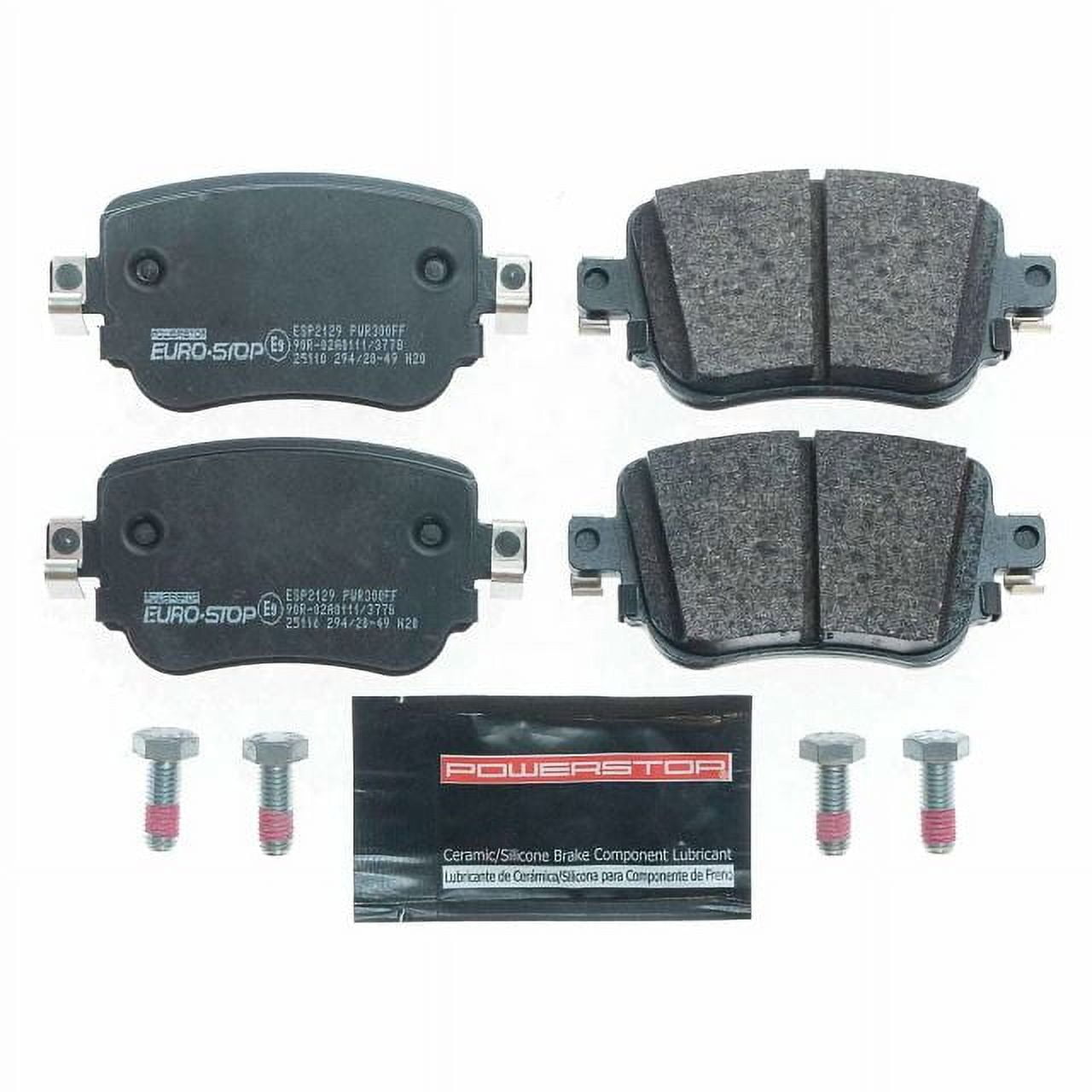 Power Stop Rear Euro-Stop ECE-R90 Certified Brake Pad ESP2129