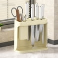 thumbnail image 1 of Feltree Kitchen Plastic Knife Rack Shelf Countertop Multifunctional Knife and Fork Spoon Organizer Cylinder Knife All One Organizer Knife Racks, 1 of 8