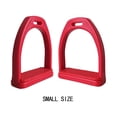 thumbnail image 4 of Decodeary Pack of 2 Animal Riding Stirrup Professional Solid Color Reusable Adult Children Rubber Pad Non-slip Stirrups Gifts Red Small, 4 of 6