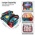 thumbnail image 3 of Bowling Double Layered Insulated Refrigerated Lunch Bag with Two Compartments - Large Capacity Hand Carry Meal Bag - 7.1x11.4x16.1 Inches, 3 of 6