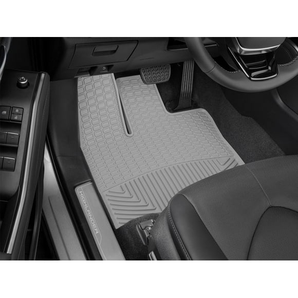 Weathertech Floor Mat W540GR All-Weather; Direct-Fit; Deeply Sculpted Channels; Gray; Thermoplastic Elastomer TPE; 2 Piece