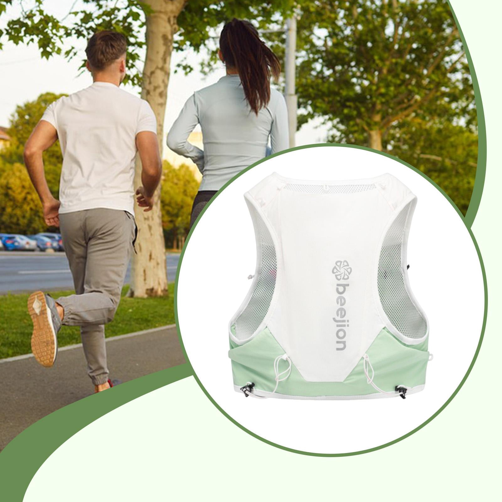 Nishiyuenyi Hydration Vest Multi Pockets Running Vest for Camping Trail Running Climbing L Green