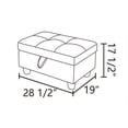 thumbnail image 2 of Gray Storage Ottoman Stool, Linen Fabric Ottomans Footstools for Living Room Bedroom, 2 of 7