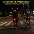 thumbnail image 3 of luz estroboscópica diurna de alto lumen, luz trasera LED roja de seguridad recargable por USB, luces de ciclismo de carretera impermeables, luz trasera de bicicleta inteligente (2 uds) XianweiShao 8390615124669, 3 of 3