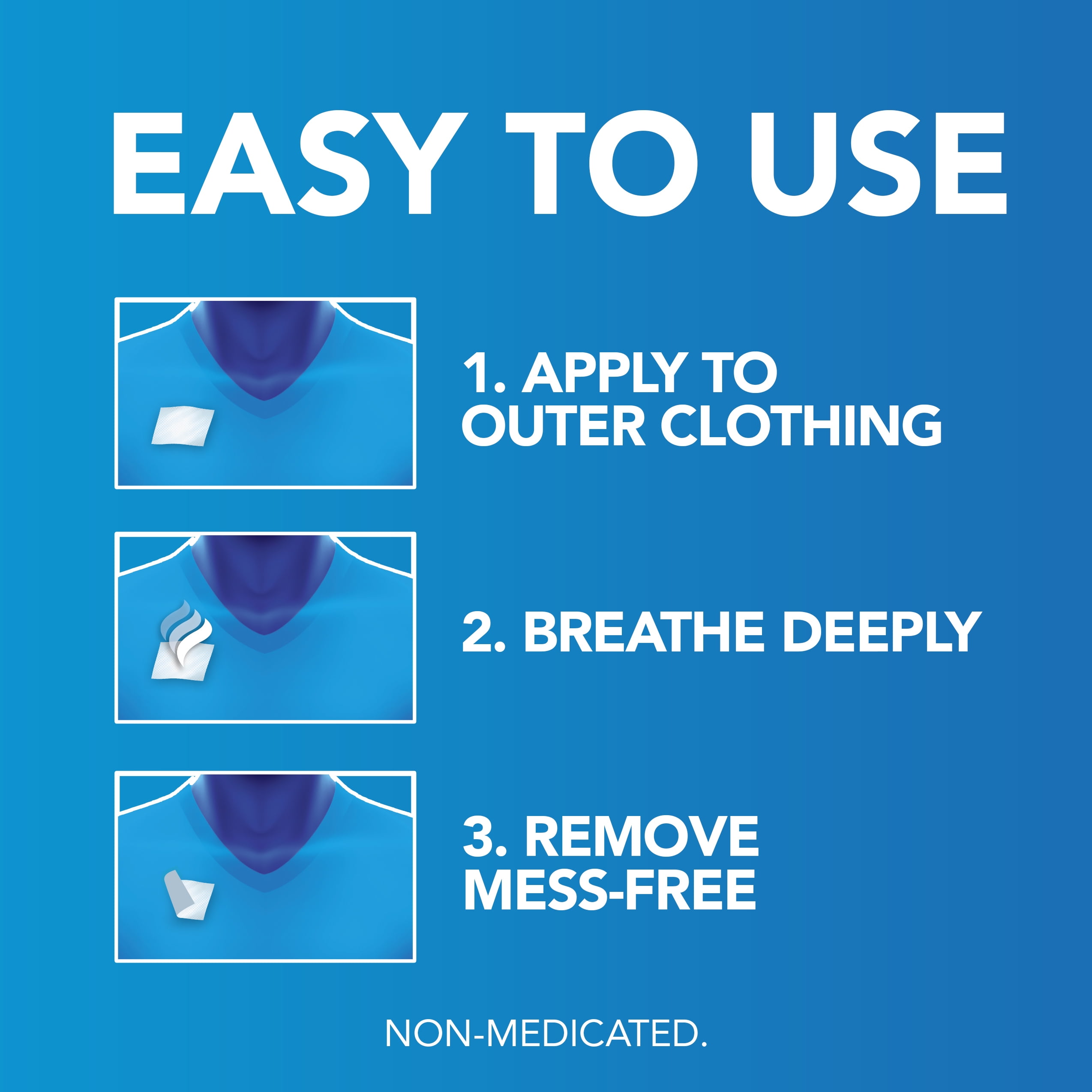 Vicks VapoPatch, NonMedicated Wearable Arome Patch, Long Lasting