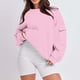 thumbnail image 1 of Sudadera Sentuca para mujer, lisa, informal, con cuello redondo, holgada, de manga larga, 1 of 6