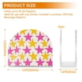 thumbnail image 4 of Yayeee Napkin Holder for Table Kitchen Paper Tissue Organization, Yellow Pink Stars, 4 of 8