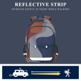 thumbnail image 5 of FORMRS School Backpack 17" Student Travel Bag with Laptop Compartment, Blue Abstract Wavy, 5 of 7