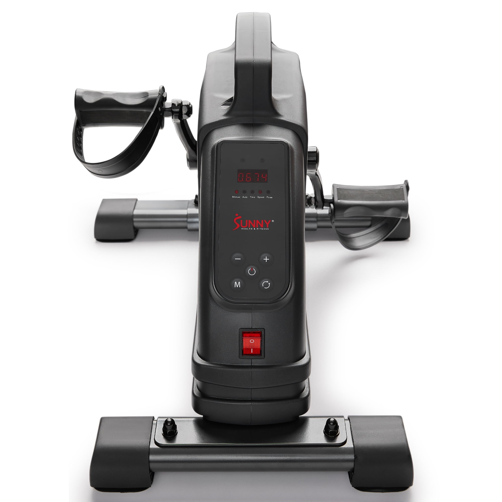 Sunny Health & Fitness Motorized Under Desk Elliptical w Arm Exerciser & Free SunnyFit® App Membership - SF-B020029SMART