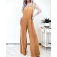 thumbnail image 2 of utcoco Women's Casual Denim Overalls Adjustable Straps Wide Leg Jumpsuit, 2 of 4