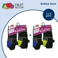 thumbnail image 4 of Fruit of the Loom Active Low-Cut Socks for Boys, Black Assorted, Sizes 3-9 (12-Pack), 4 of 5