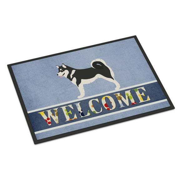 Carolines Treasures BB8324JMAT Alaskan Malamute Welcome Door Mat Indoor Rug or Outdoor Welcome Mat 24x36 Doormat  36"L x