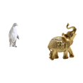 thumbnail image 1 of Escultura De Resina De Pingüino Y Elefante, Figura Coleccionable, Adorno Decorativo, Estatua Para Inauguración De La Casa, Estante De Mesa, Dormitorio, Oficina, Escritorio, Decoración Del, 1 of 8