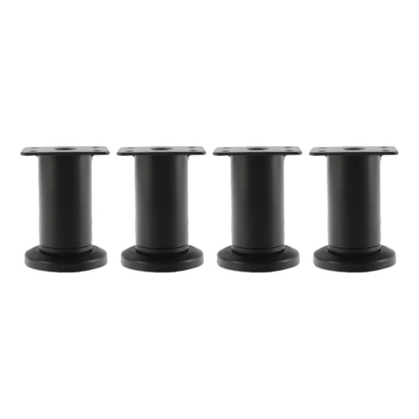 Muebles Ajustables Yuarrent para Camas y Gabinetes de TV Soporte de Muebles Negro 4 Piezas 8-12 cm