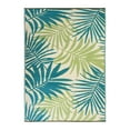 thumbnail image 2 of World Rug Gallery Floral Modern Reversible Plastic Indoor and Outdoor Picnic Mat, Camping Rug, RV Rug - GREEN 5' X 7', 2 of 9