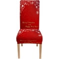 thumbnail image 6 of Xmas Chair Covers Dining Room Chair Cover Abstract Snowflakes Merry Christmas and Happy New Year Spandex Stretch Chair Protectors Dining Chair Covers Set of 6 Chair Covers for Living Room, 6 of 6