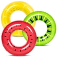 thumbnail image 1 of Joyfy 3 Pack Inflatable Pool Floats for Kids Adults, Fruity Swim Rings, Floaties for Swimming Pool Party Decorations(Fruit/Donut/Tropical), 1 of 8